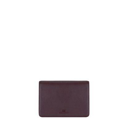 Elisabetta Franchi borsa a tracolla in ecopelle martellata borgogna