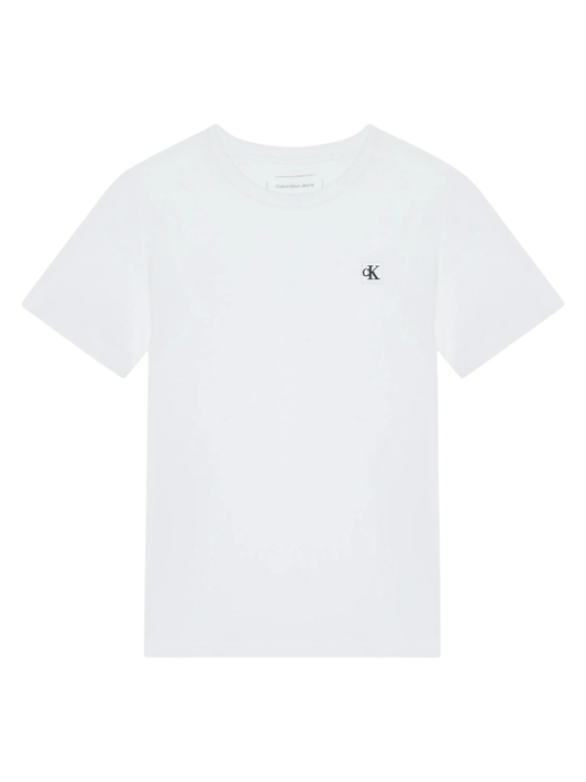 Calvin Klein Jeans T-shirt bambino manica corta bianco