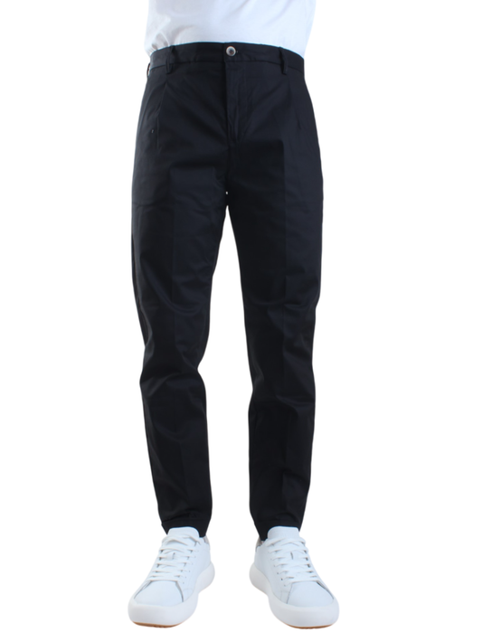 Rar pantaloni Rio con pinces slim fit nero