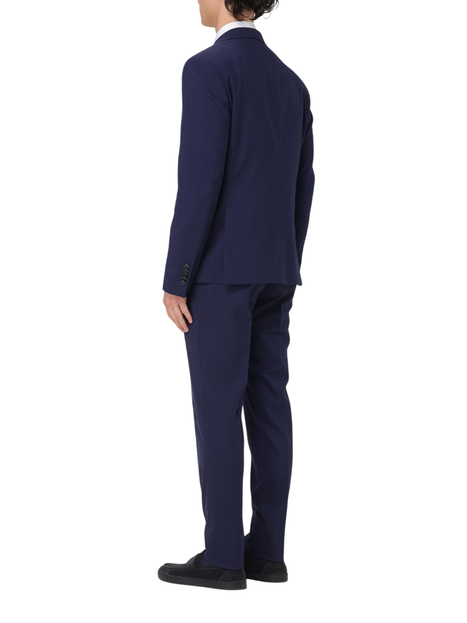 Manuel Ritz abito uomo monopetto in fresco lana blu