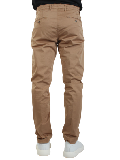 Rar pantaloni Cuba slim fit in cotone color nocciola