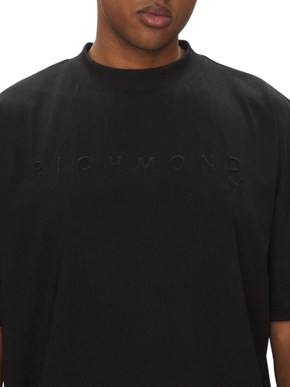 John Richmond T-shirt manica corta con logo Paver nero