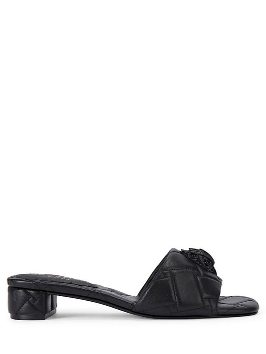 Kurt Geiger ciabatte in pelle trapuntata Kensington nero