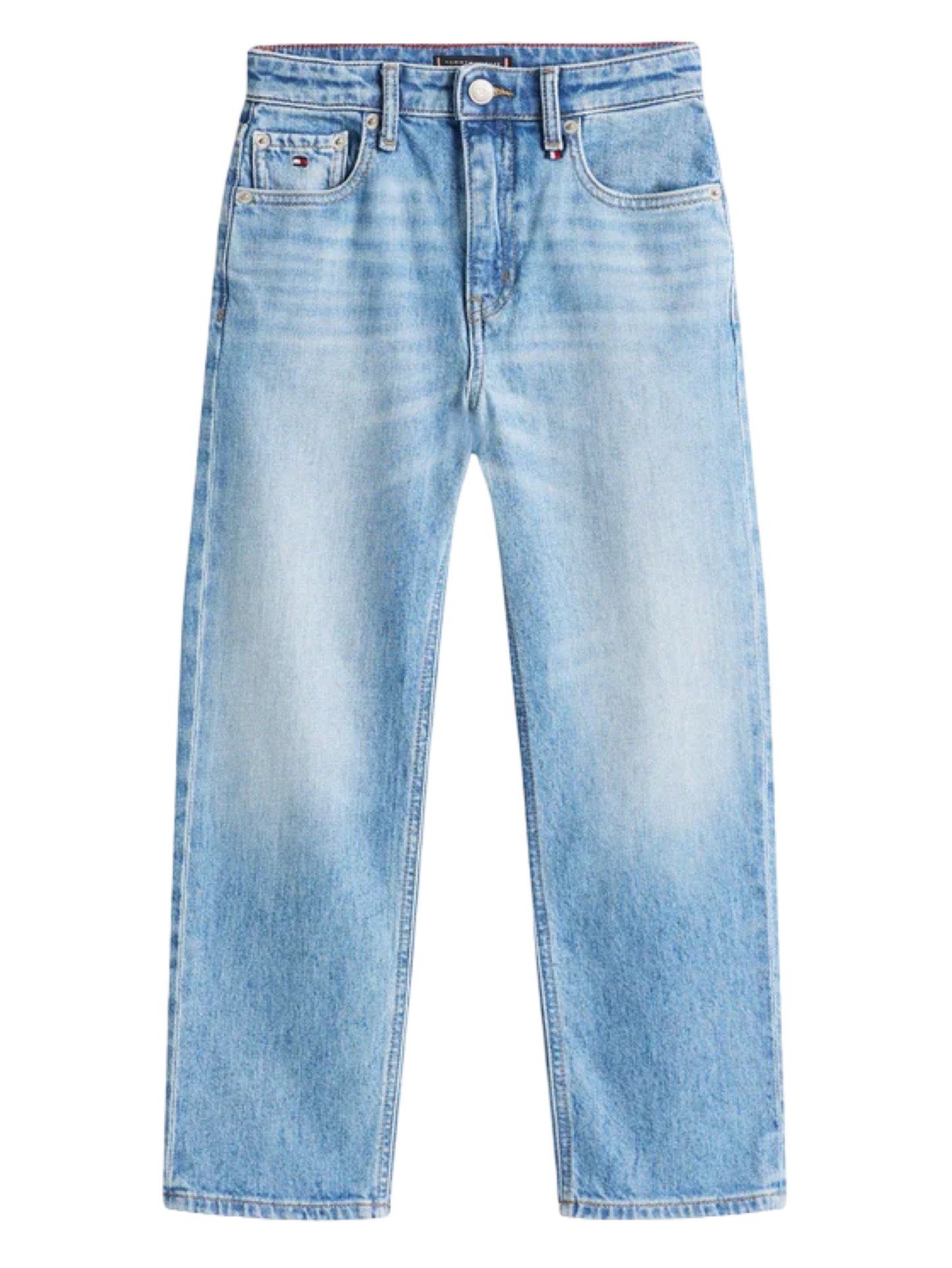 Tommy Hilfiger jeans Skater gamba dritta lavaggio blu