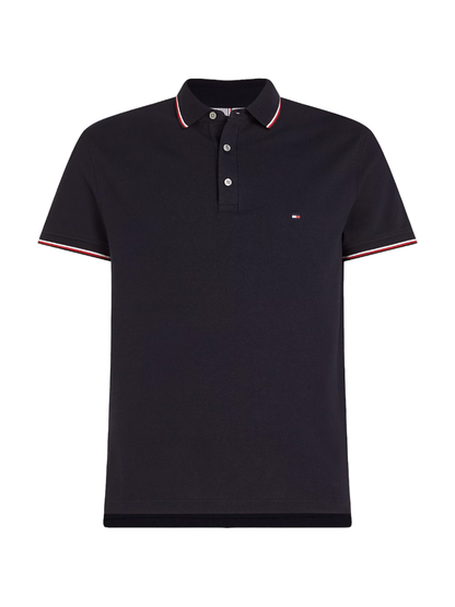Tommy Hilfiger polo manica corta 1985 slim fit blu