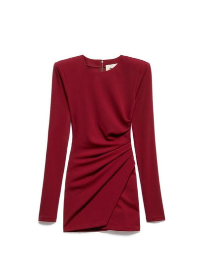 Aniye By abito corto Sienna in crepe bordeaux