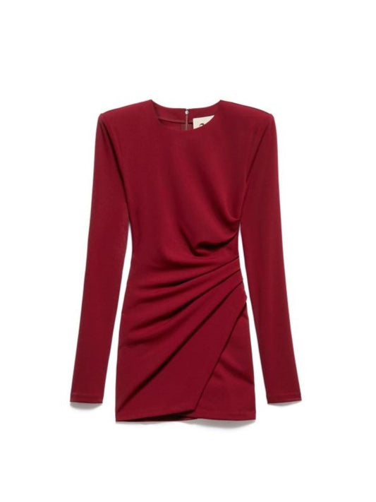 Aniye By abito corto Sienna in crepe bordeaux