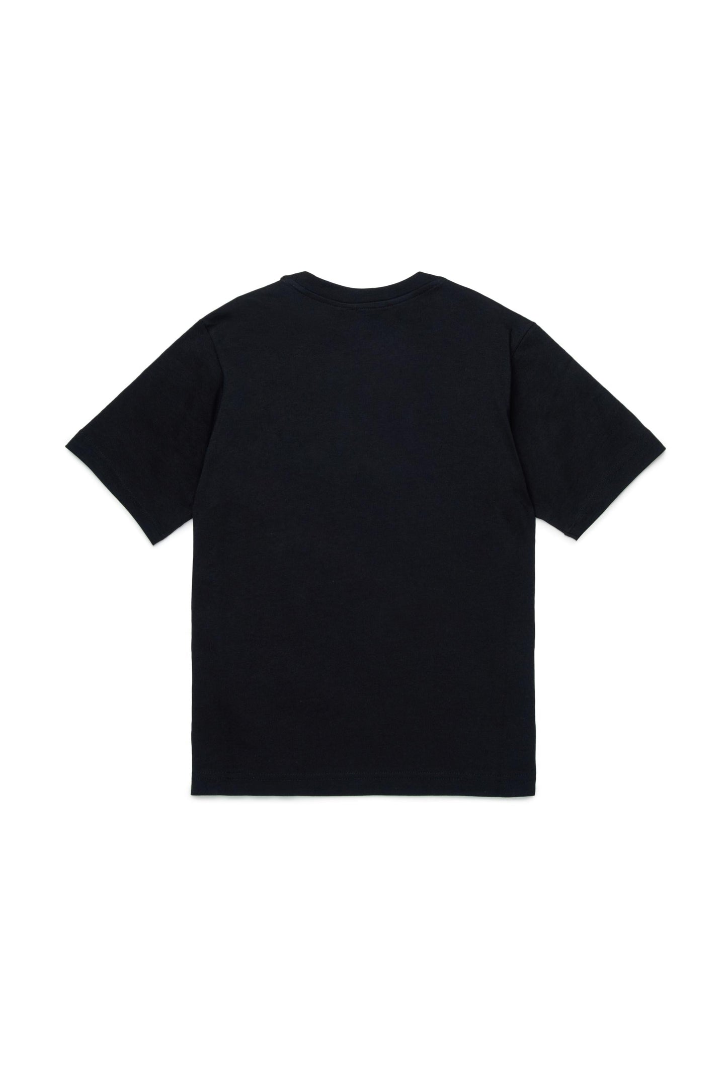 Diesel T-shirt manica corta con stampa logo nero