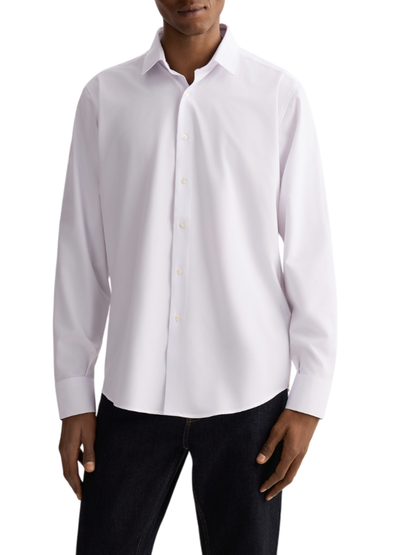 Liu Jo camicia manica lunga slim fit in tessuto stretch bianco