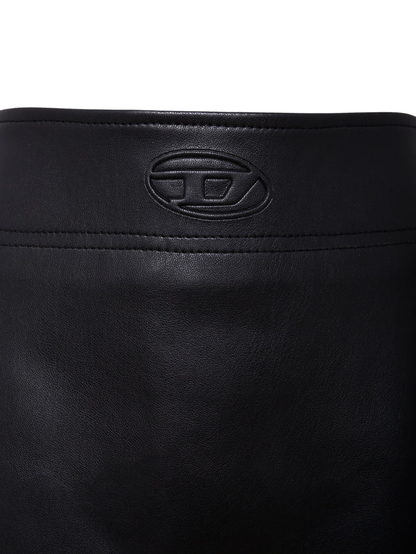 Diesel gonna corta in ecopelle Gleppy nero
