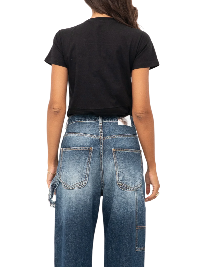 Pinko T-shirt Quentin con logo gioiello nero