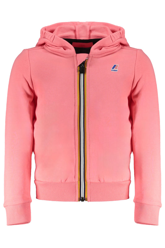 K-Way Felpa Con Zip Bambina Rosa"" - mem39