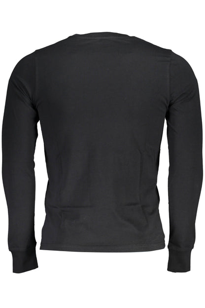 K-Way T-Shirt Maniche Lunghe Uomo Nero - mem39