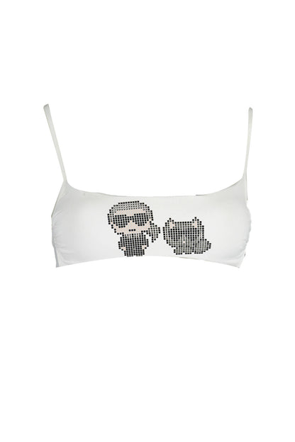 Karl Lagerfeld Beachwear Costume Parte Sopra Donna Bianco"" - mem39