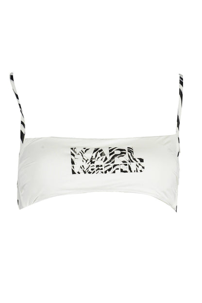 Karl Lagerfeld Beachwear Costume Parte Sopra Donna Bianco"" - mem39