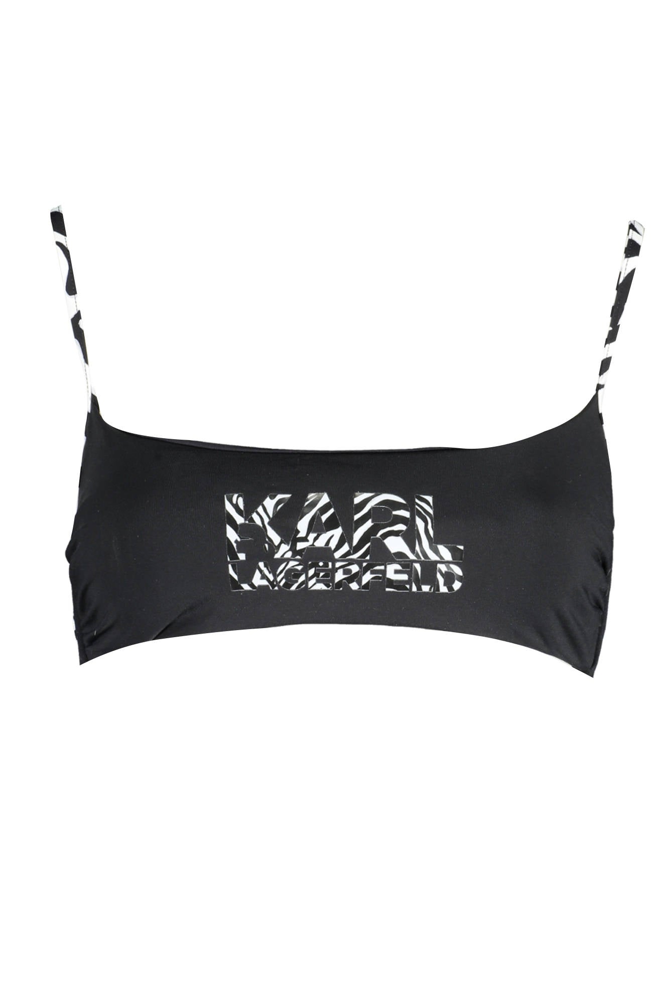 Karl Lagerfeld Beachwear Costume Parte Sopra Donna Nero"" - mem39