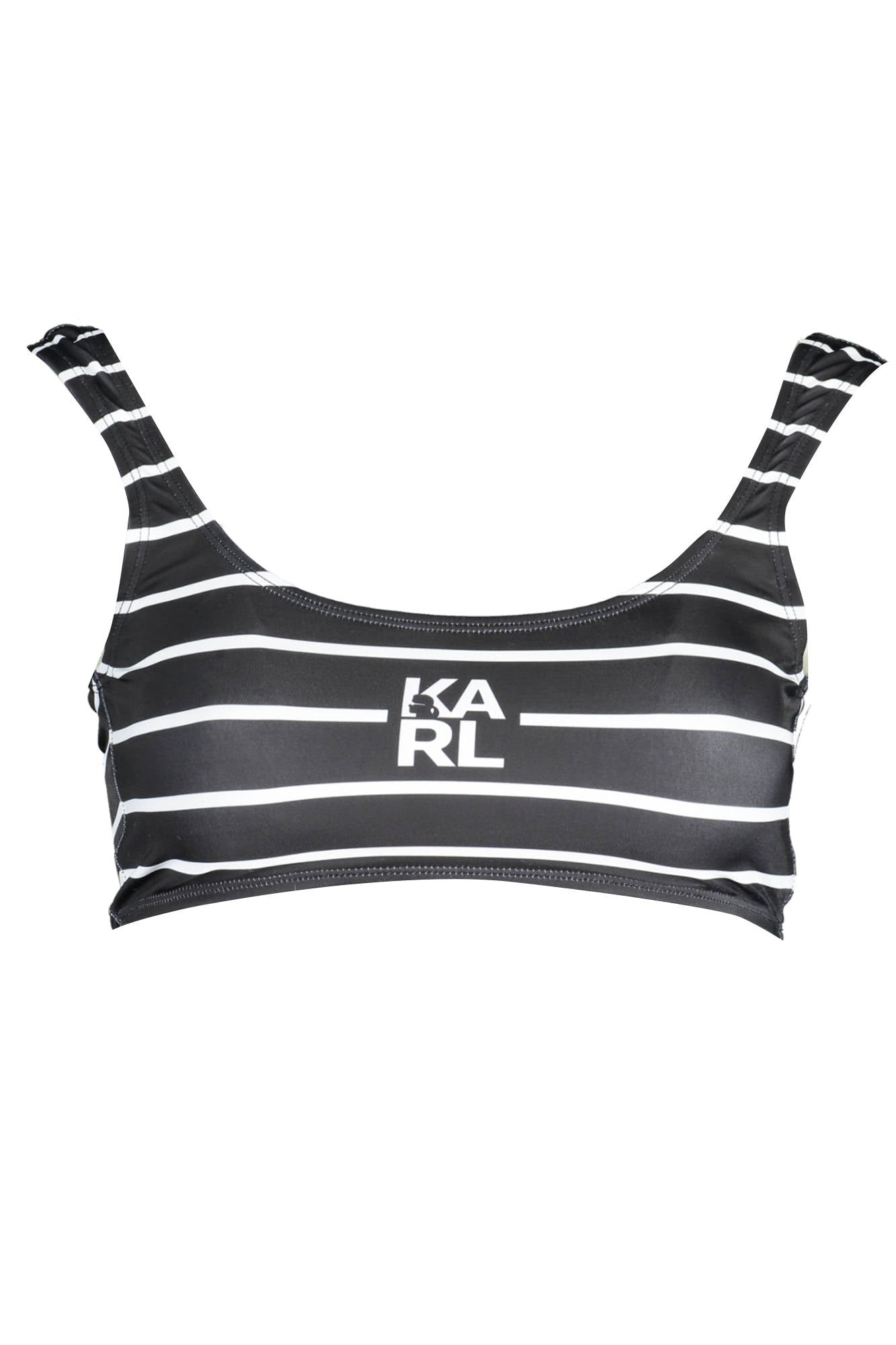 Karl Lagerfeld Beachwear Costume Parte Sopra Donna Nero"" - mem39