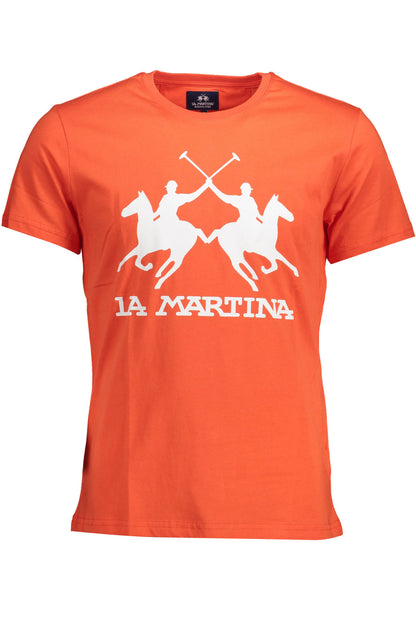 La Martina T-Shirt Maniche Corte Uomo Arancio - mem39