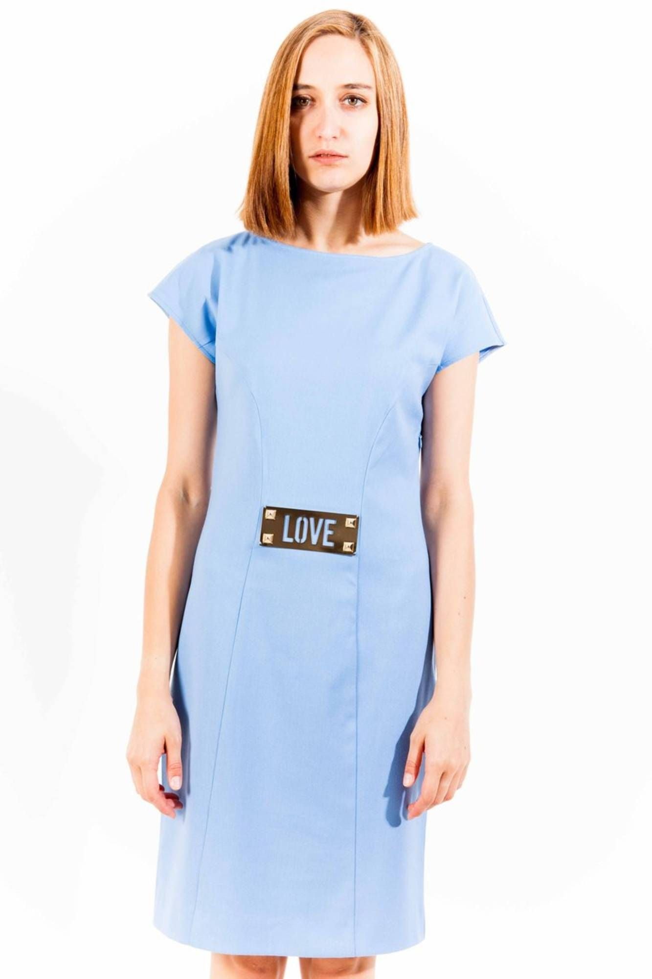 Love Moschino Abito Corto Donna Azzurro"" - mem39