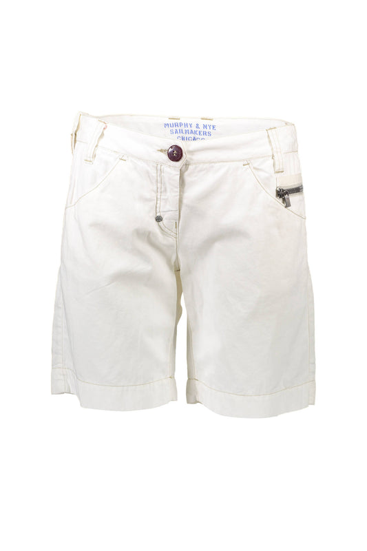 Murphy&Nye Pantalone Bermuda Donna Bianco"" - mem39