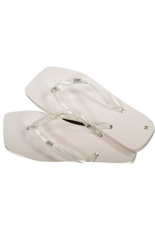 NORWAY 1963 CALZATURA CIABATTA DONNA BIANCO
