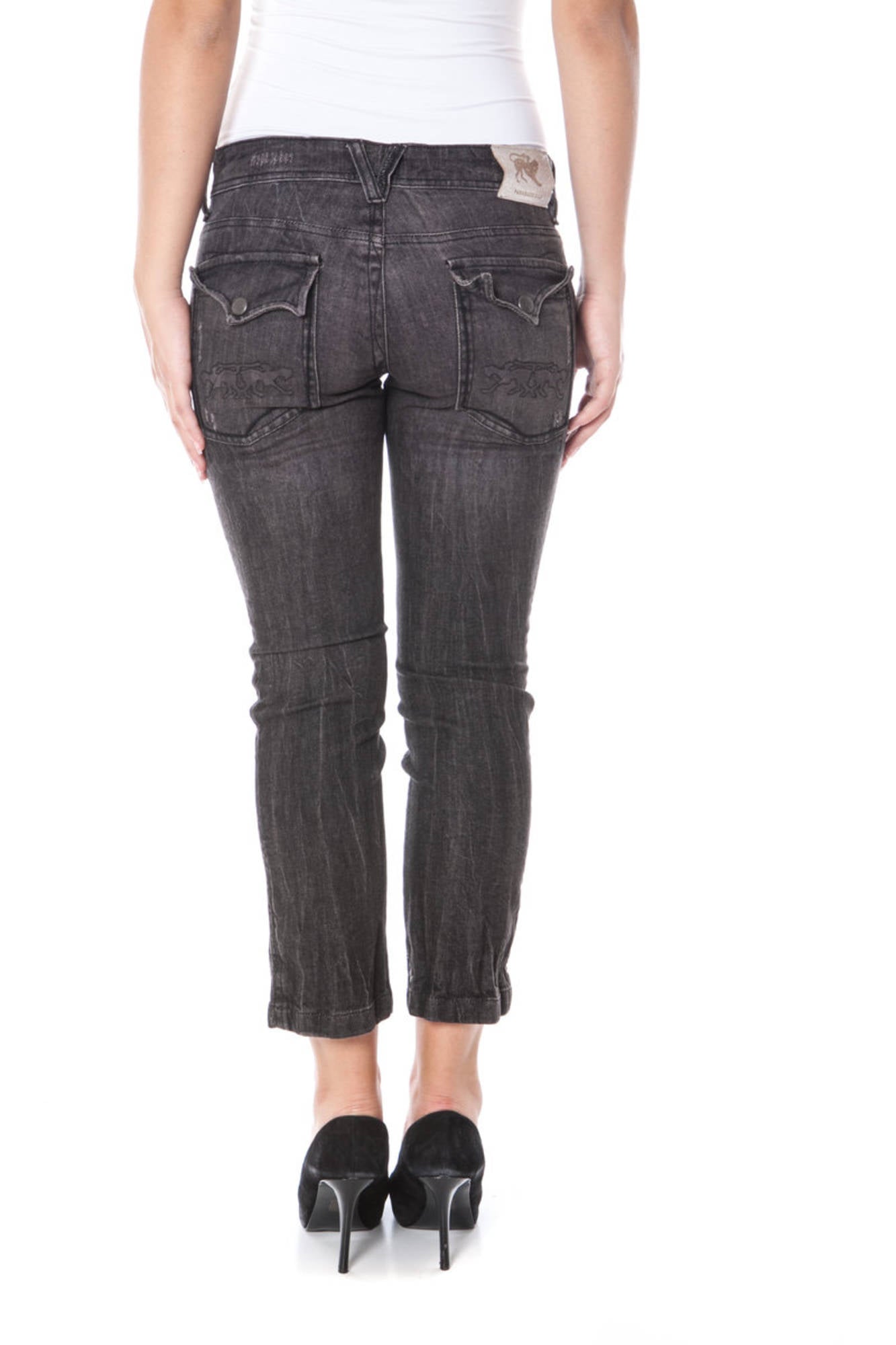 Parasuco Jeans Pinocchietto Donna Nero"" - mem39