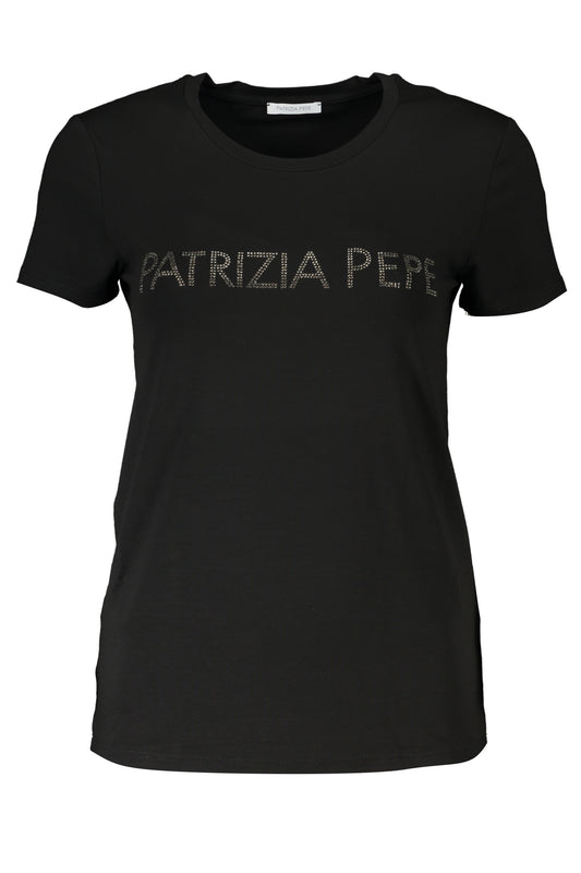 Patrizia Pepe T-Shirt Maniche Corte Donna Nero"" - mem39