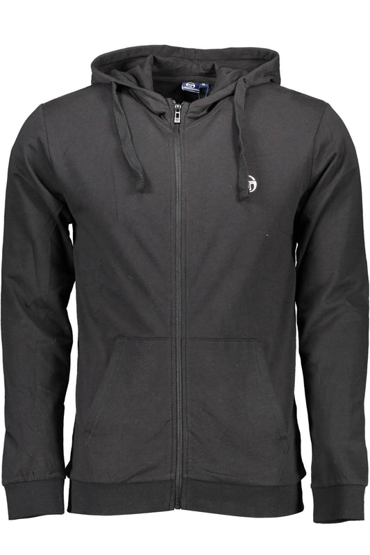 Sergio Tacchini Felpa Con Zip Uomo Nero"" - mem39