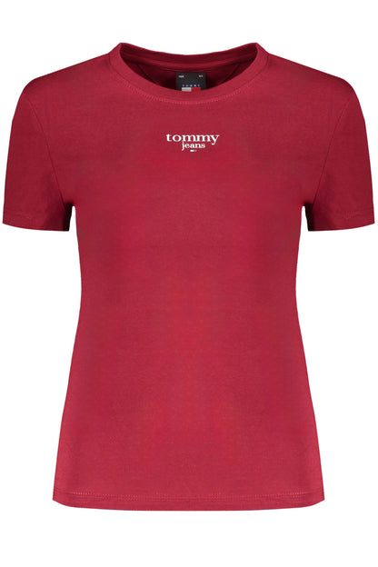 Tommy Hilfiger T-Shirt Maniche Corte Donna Rosso"" - mem39