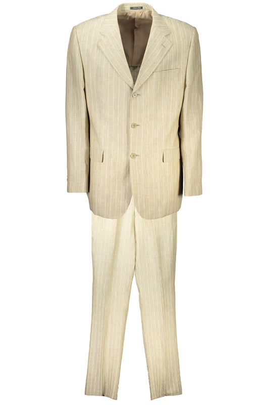 Verri Milano Abito Classico Uomo Beige""