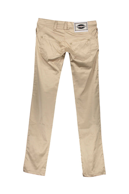 Yes Zee Pantalone Donna Beige"" - mem39